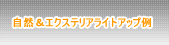 自然＆エクステリアのライティング施工実績